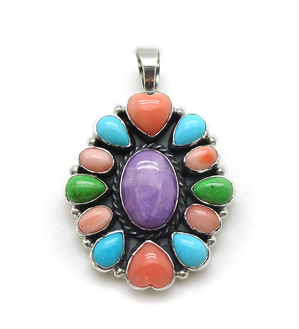 Sugulite Cluster Pendant