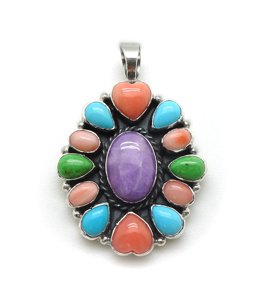 Sugulite Cluster Pendant