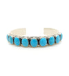 LARGE TURQUOISE ROW CUFF