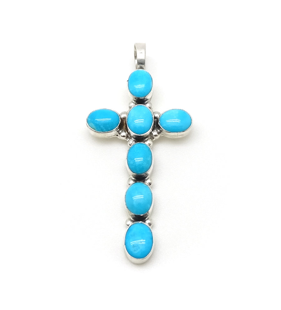 TURQUOISE CROSS PENDANT