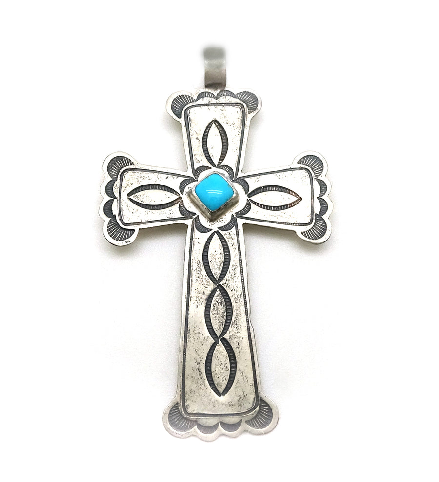 Turquoise Cross Pendant