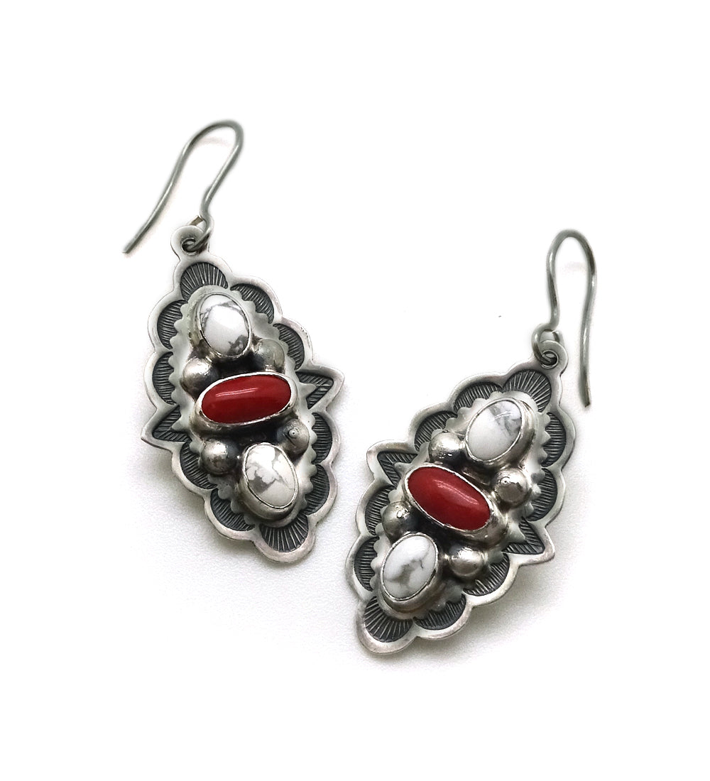 Small Turquoise Flower Earrings - Don Lucas Fine Jewelry
